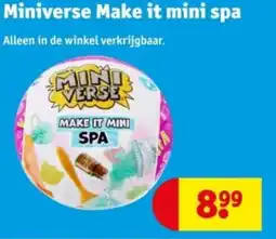 Kruidvat Miniverse Make it mini spa aanbieding