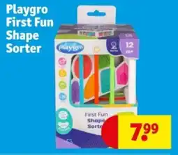 Kruidvat Playgro First Fun Shape Sorter aanbieding
