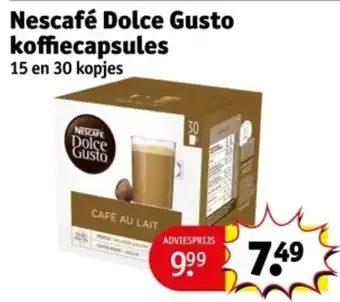 Kruidvat Nescafé Dolce Gusto koffiecapsules aanbieding