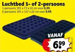 Kruidvat Luchtbed 1 of 2 persoons aanbieding