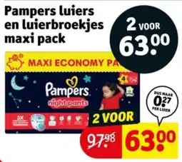 Kruidvat Pampers luiers en luierbroekjes maxi pack aanbieding