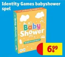 Kruidvat Identity Games babyshower spel aanbieding