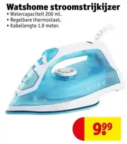 Kruidvat Watshome stroomstrijkijzer aanbieding