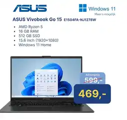 Levix Computershop ASUS Vivobook Go 15 E1504FA-NJ1278W aanbieding