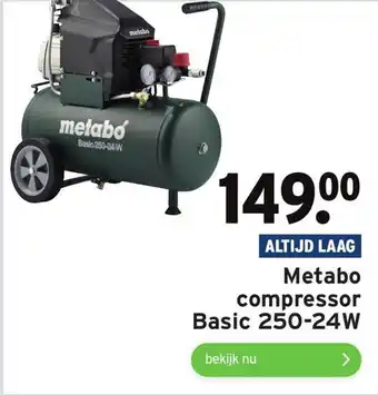 GAMMA Metabo compressor Basic 250-24W aanbieding