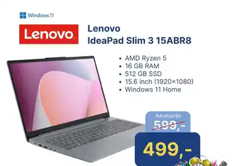 Levix Computershop Lenovo IdeaPad Slim 3 15ABR8 aanbieding