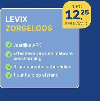Levix Computershop LEVIX ZORGELOOS aanbieding