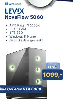 Levix Computershop Windows 11 LEV!X NovaFlow 5060 aanbieding