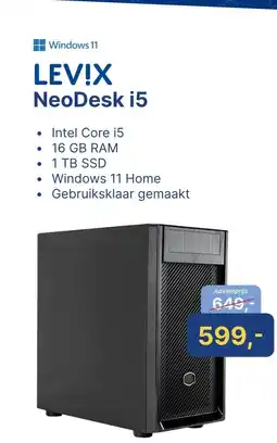 Levix Computershop Windows 11 LEV!X NeoDesk i5 aanbieding
