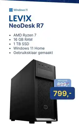 Levix Computershop Windows 11 LEV!X NeoDesk R7 aanbieding