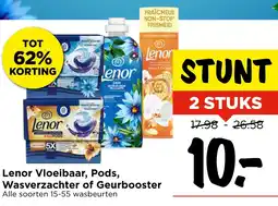 Vomar Voordeelmarkt Lenor Vloeibaar, Pods, Wasverzachter of Geurbooster aanbieding