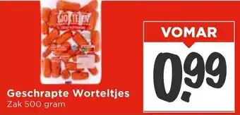 Vomar Voordeelmarkt Geschrapte Worteltjes aanbieding