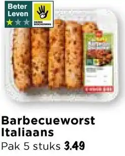 Vomar Voordeelmarkt Barbecueworst Italiaans aanbieding