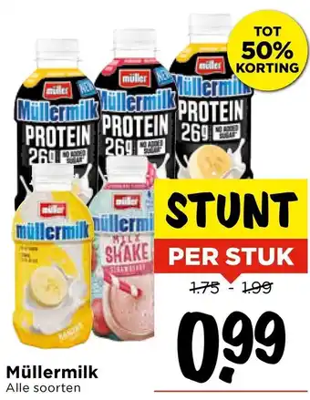 Vomar Voordeelmarkt Müllermilk aanbieding