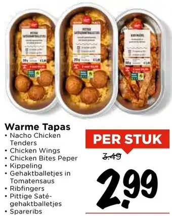 Vomar Voordeelmarkt Warme Tapas aanbieding