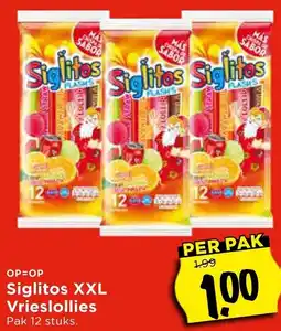 Vomar Voordeelmarkt Siglitos XXL Vrieslollies aanbieding