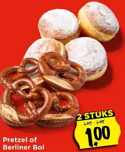 Vomar Voordeelmarkt Pretzel of Berliner Bol aanbieding