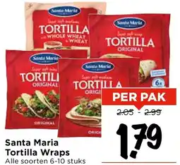 Vomar Voordeelmarkt Santa Maria Tortilla Wraps aanbieding