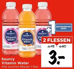 Vomar Voordeelmarkt Sourcy Vitamin Water aanbieding