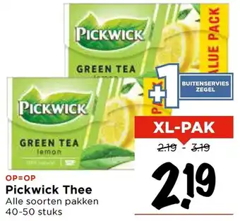 Vomar Voordeelmarkt Pickwick Thee aanbieding