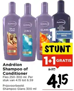 Vomar Voordeelmarkt Andrélon Shampoo of Conditioner aanbieding