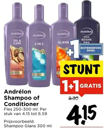 Vomar Voordeelmarkt Andrélon Shampoo of Conditioner aanbieding