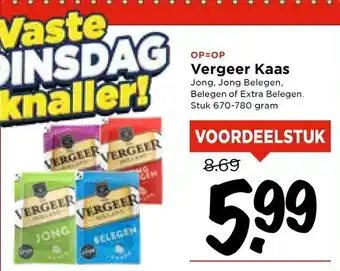 Vomar Voordeelmarkt Vergeer Kaas aanbieding