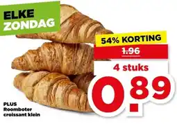 PLUS PLUS Roomboter croissant klein aanbieding