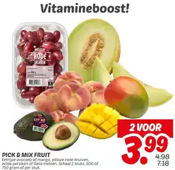 Dekamarkt Pick & mix fruit aanbieding