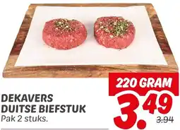 Dekamarkt Dekavers duitse biefstuk aanbieding