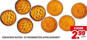 Dekamarkt Dekavers boter of roomboter appelkoeken aanbieding