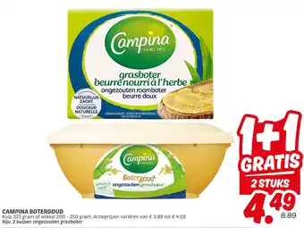 Dekamarkt Campina botergoud aanbieding