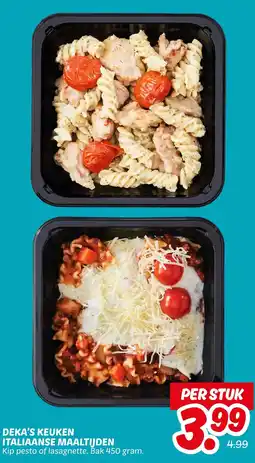 Dekamarkt Deka's keuken italiaanse maaltijden aanbieding
