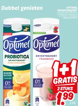 Dekamarkt Optimel drinkyoghurt aanbieding