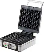 Bol.com Domo DO9047W/N - Wafelijzer - Belgische wafels 4x7 - Zilver aanbieding