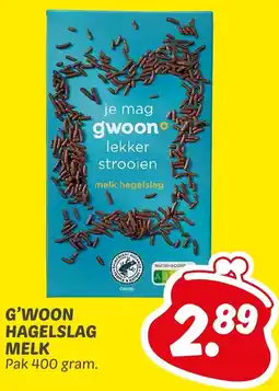 Dekamarkt G'woon hagelslag melk aanbieding