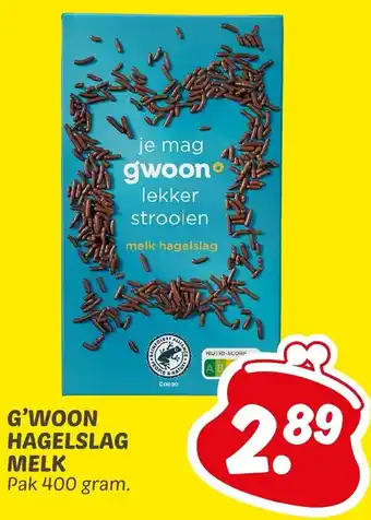 Dekamarkt G'woon hagelslag melk aanbieding