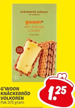 Dekamarkt G'woon knäckebröd volkoren aanbieding