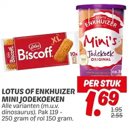 Dekamarkt Lotus of enkhuizer mini jodekoeken aanbieding