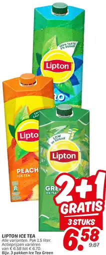 Dekamarkt Lipton ice tea aanbieding