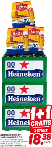 Dekamarkt Heineken 0.0% of skuumkoppe 0.0% aanbieding