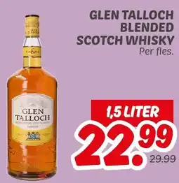 Dekamarkt Glen talloch blended scotch whisky aanbieding