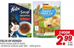 Dekamarkt Felix of bonzo aanbieding