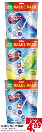 Dekamarkt Glorix toiletblok aanbieding