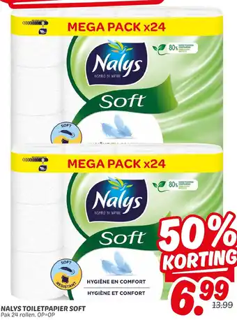 Dekamarkt Nalys toiletpapier soft aanbieding