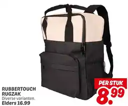 Dekamarkt Rubbertouch rugzak aanbieding