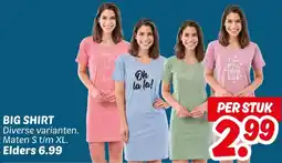 Dekamarkt Big shirt aanbieding
