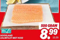 Dekamarkt Hoogland zalmfilet met huid aanbieding