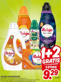 Dekamarkt Robijn wasmiddel aanbieding