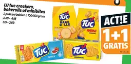 Poiesz LU tuc crackers, bakerolls of minibites aanbieding